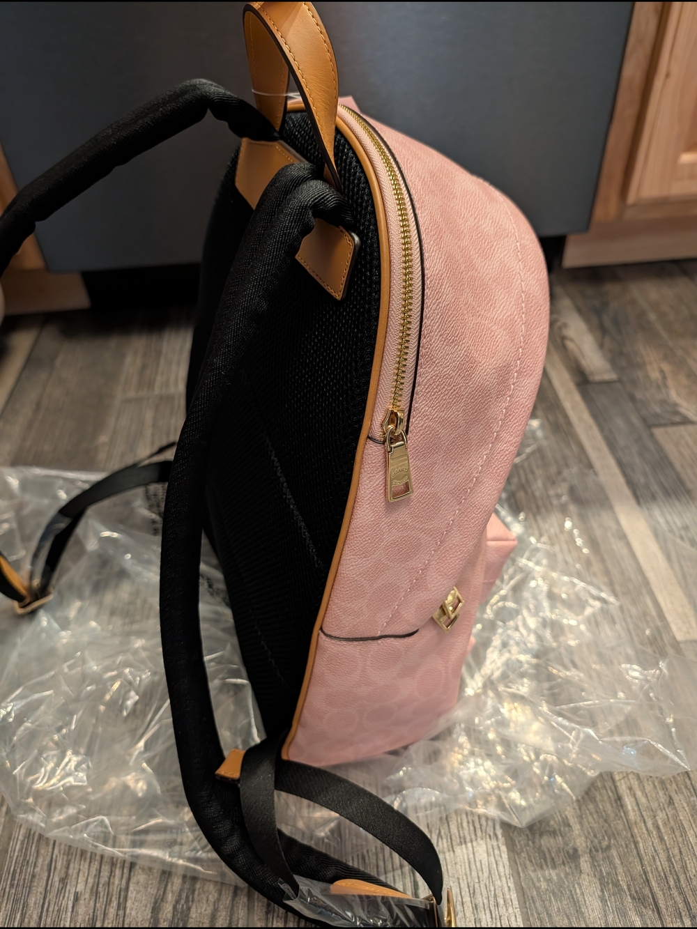 Coach Pink Signature Mini Backpack - Picture 2 of 6